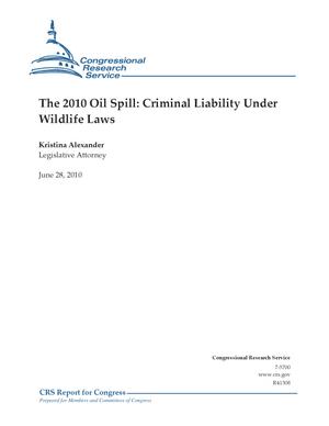Primary view of object titled 'The 2010 Oil Spill: Criminal Liability Under Wildlife Laws'.