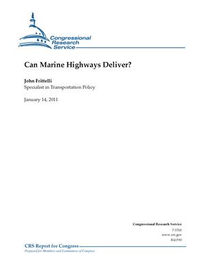 Can Marine Highways Deliver?