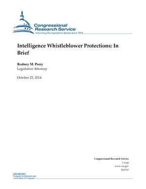 Intelligence Whistleblower Protections: In Brief