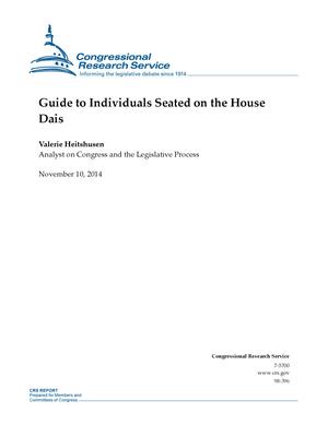 Guide to Individuals Seated on the House Dais