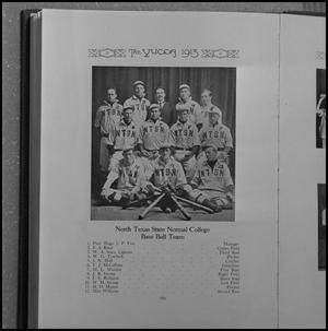 [Yearbook page of NTSN's 1913 baseball team, 2]
