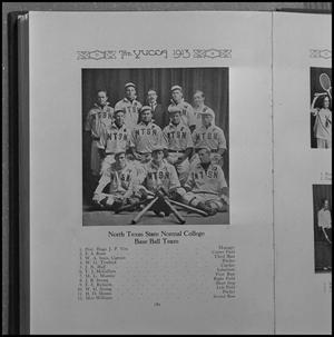 [Yearbook page of NTSN's 1913 baseball team, 5]