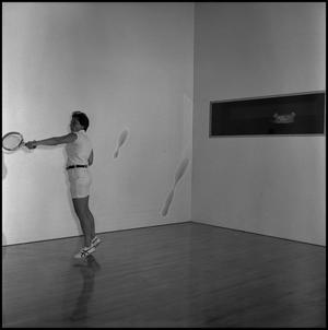 [Woman playing racquetball, 4]