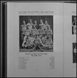 [Yearbook page of NTSN's 1913 baseball team, 4]