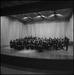 [UNT band on stage for a concert, 2]
