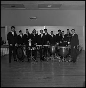 [Lab Band percussion members group photo, 2]