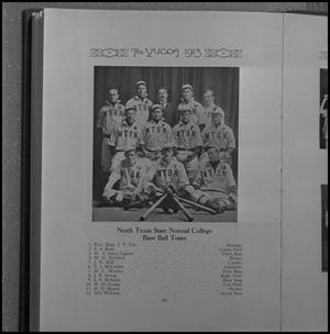 [Photograph of a yearbook page of NTSN's 1913 baseball team, 2]