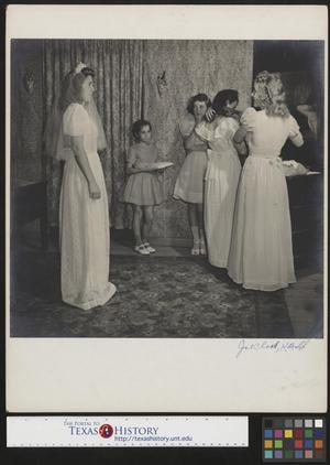 Primary view of object titled '[Hazel Petrey in her wedding gown(1)]'.