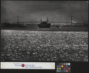 [Large ship on the Detroit River]