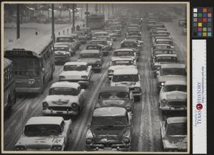 [Detroit Winter Traffic Jam]