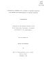 Thesis or Dissertation: A Theoretical Framework for a Program of Graduate Education for Teach…