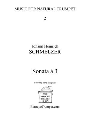 Primary view of object titled 'Johann Heinrich Schmelzer Sonata à 3'.