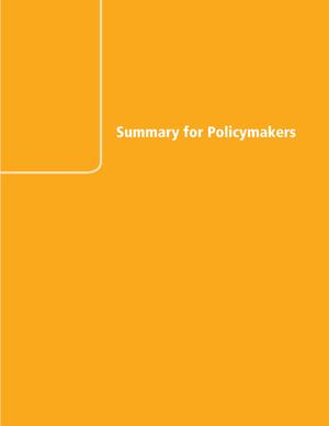 Climate Change 2014 Mitigation of Climate Change -Summary for Policymakers