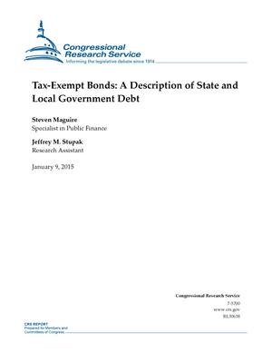 Tax-Exempt Bonds: A Description of State and Local Government Debt