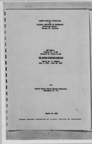 The system zirconium-iron-tin : report no. 4, summary July 1, 1956 - June 30, 1957