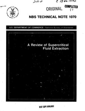 A Review of Supercritical Fluid Extraction