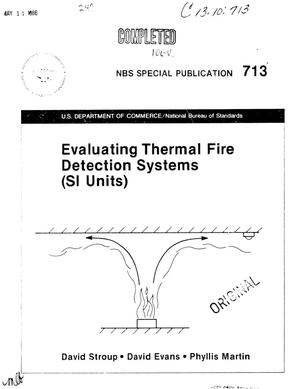 Evaluating Thermal Fire Detection Systems: SI Units