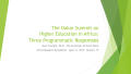 Thumbnail image of item number 1 in: 'The Dakar Summit on Higher Education in Africa: Three Programmatic Responses'.