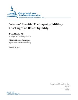 Primary view of object titled 'Veterans' Benefits: The Impact of Military Discharges on Basic Eligibility'.