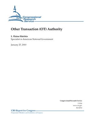 Other Transaction (OT) Authority