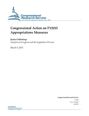 Primary view of object titled 'Congressional Action on FY2015 Appropriations Measures'.
