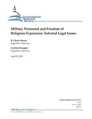 Military Personnel and Freedom of Religious Expression: Selected Legal Issues