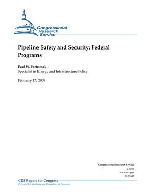Pipeline Safety and Security: Federal Programs