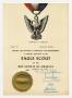 Primary view of [Charles C. Francis' Eagle Scout Certificate]