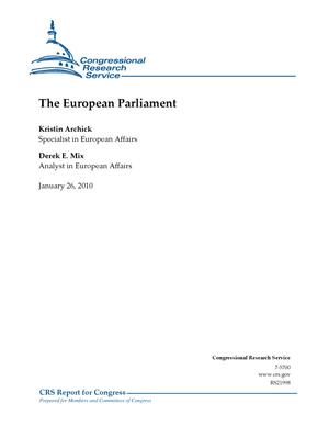 Primary view of object titled 'The European Parliament'.