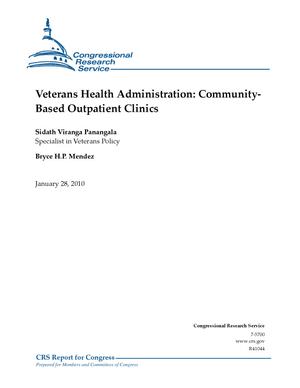 Primary view of object titled 'Veterans Health Administration: Community- Based Outpatient Clinics'.