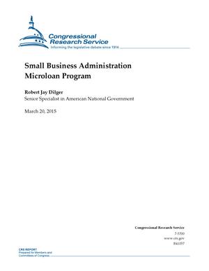 Primary view of object titled 'Small Business Administration Microloan Program'.