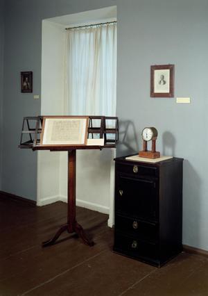 Music Stand and Mantel Clock Once Belonging to Ludwig van Beethoven (1770-1827)