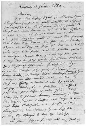 Primary view of object titled 'Letter from Charles Baudelaire to Richard Wagner'.