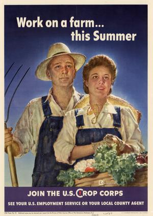 Primary view of object titled 'Work on a farm-- this summer : join the U.S. Crop Corps.'.