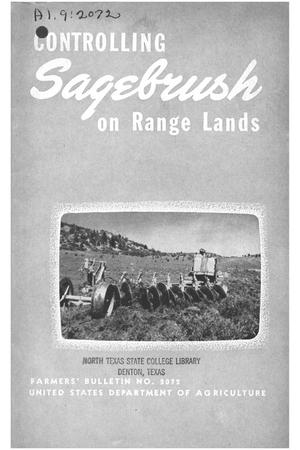 Controlling Sagebrush on Range Lands.