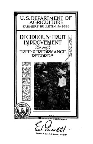 Deciduous-fruit improvement through tree-performance records.