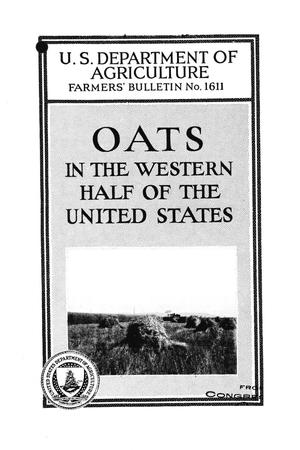 Oats in the western half of the United States.