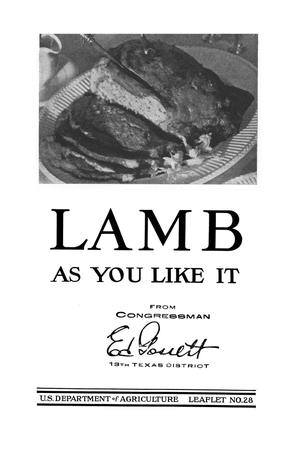 Lamb as You Like It.