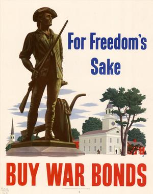 For freedom's sake : buy war bonds.