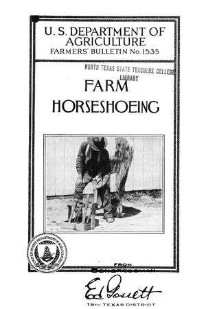 Farm horseshoeing.