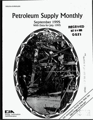 Petroleum supply monthly, September 1995 with data for July 1995