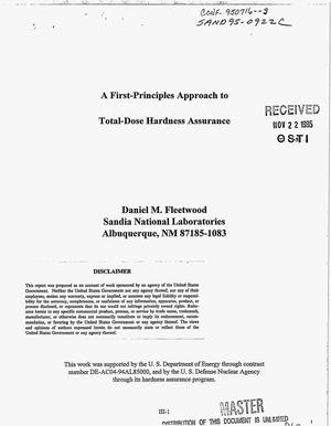 A first-principles approach to total-dose hardness assurance