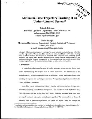 Minimum-Time Trajectory Tracking of an Under-Actuated System