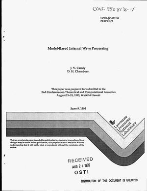 Model-based internal wave processing