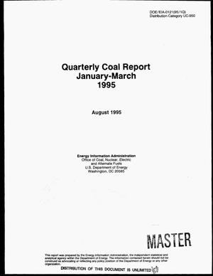 Quarterly coal report, January--March 1995