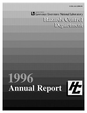 Hazards Control Department 1996 Annual Report