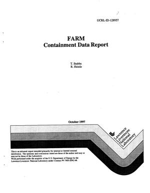 FARM containment data report