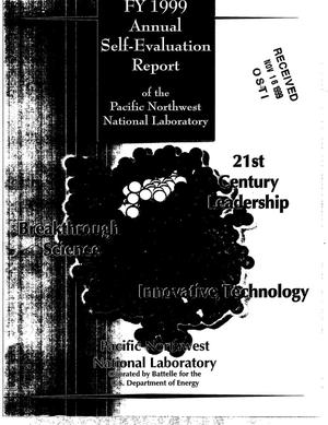 FY 1999 Annual Self-Evaluation Report of the Pacific Northwest National Laboratory