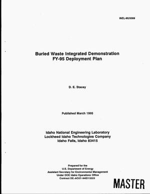 Primary view of object titled 'Buried Waste Integrated Demonstration FY-95 Deployment Plan'.