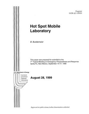 Lawrence Livermore National Laboratory hot spot mobile laboratory